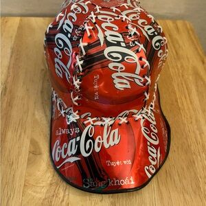 Rare Vintage Coca-Cola Red and White Logo Patchwork Cap
